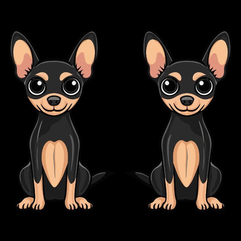 Pinscher Hund Comic