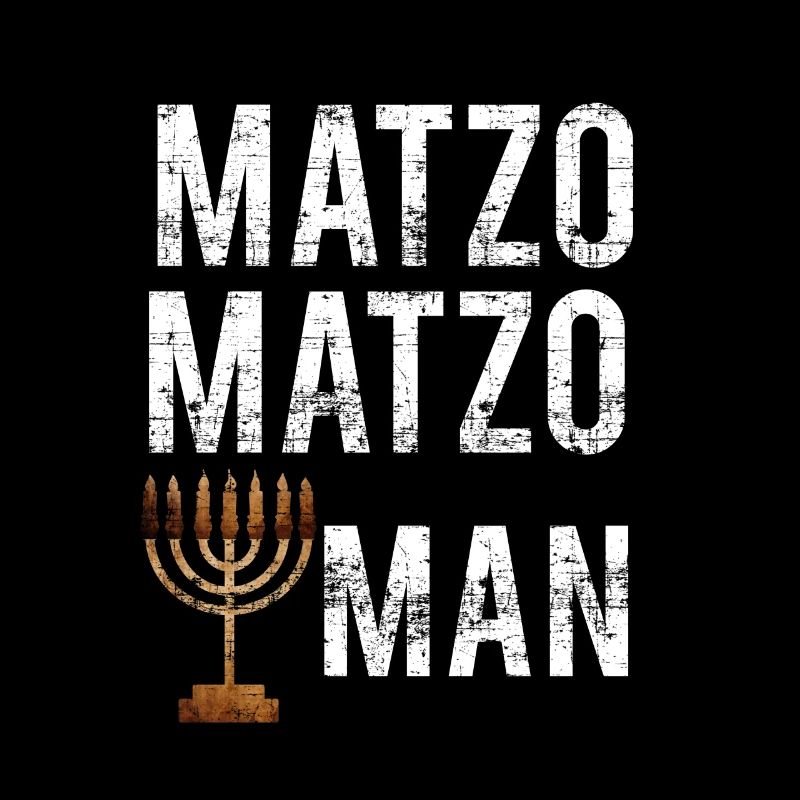 Matzo Matzo Funny MENORAH HANUKKAH