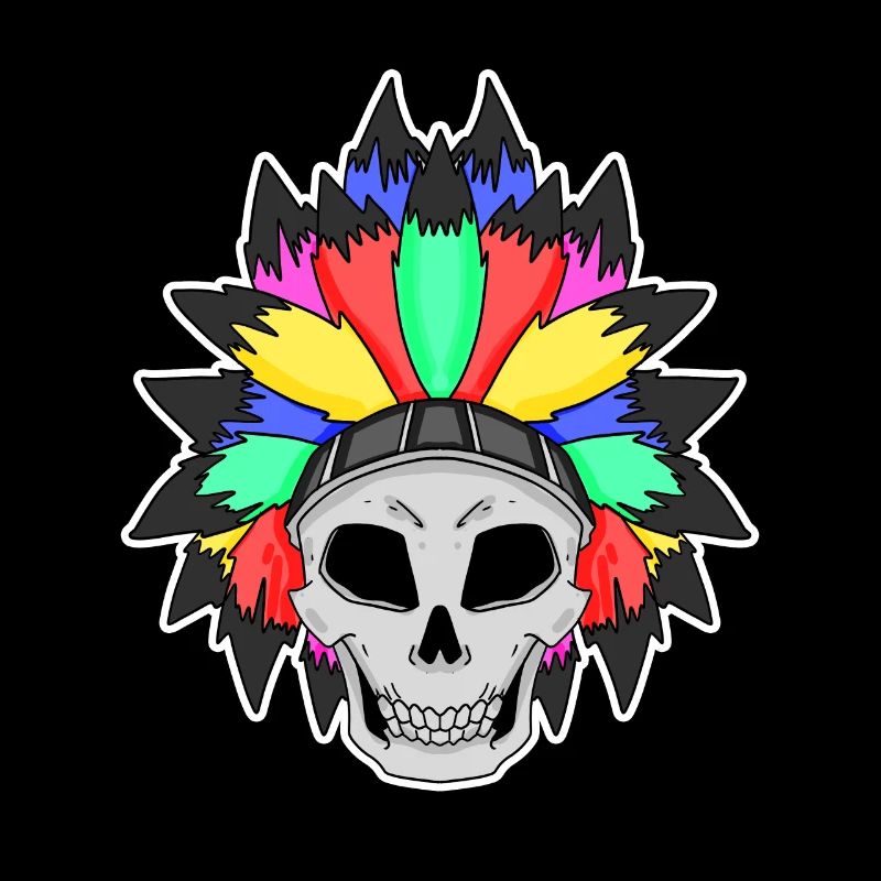 Regenbogen Totenkopf LGBT
