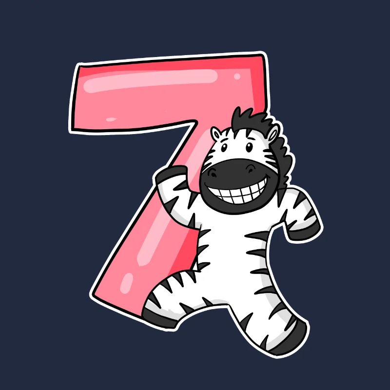 Zebra 7 years old children's birthday
