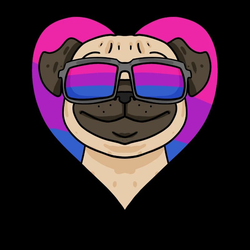 Bisexuell Mops Hund Geschenk