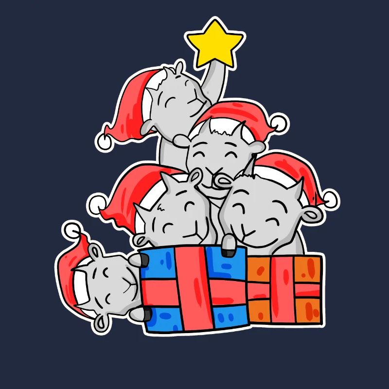 Chèvres Arbre de Noël Chèvre