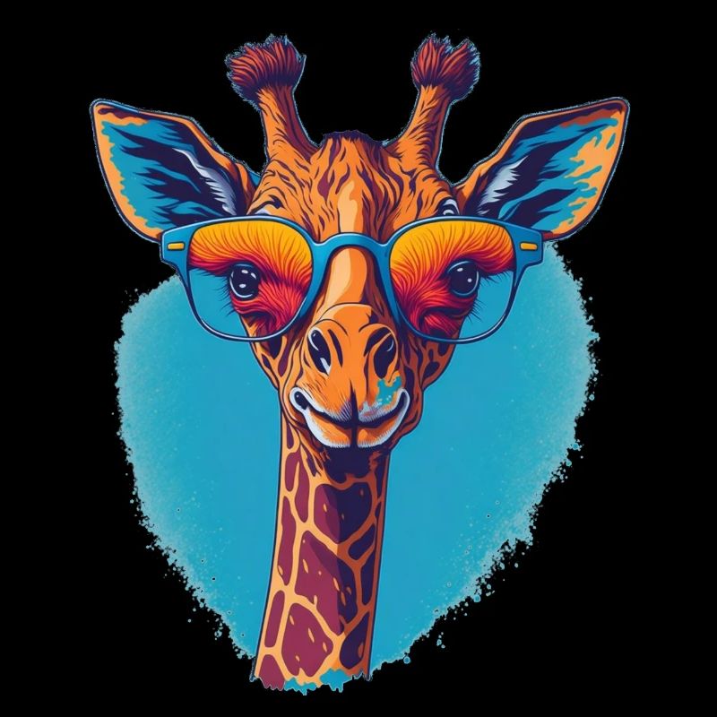 Girafe avec une vue dégagée