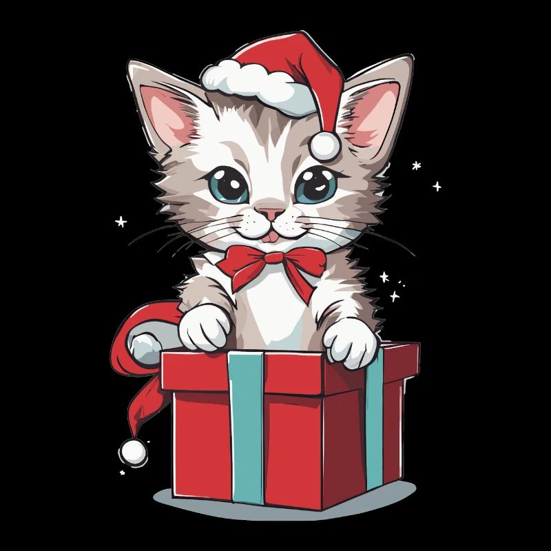 Katze Meowy Christmas | Kätzchen XMas Geschenk Süß