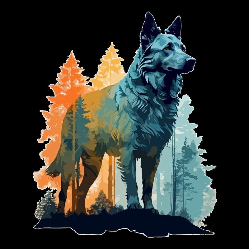 Hund in der Wildnis