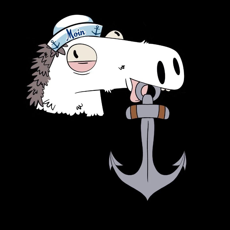Hippocampe ancre marin maritime Ahoy capitaine cheval