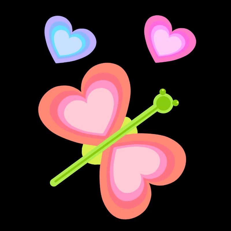 Bébé Tout-petit Printemps Papillon Coeurs Années 80