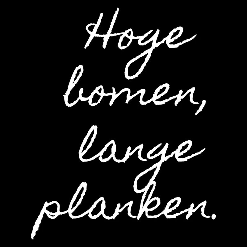 Hohe Bäume, lange Bretter. Flämische Dialekthemden