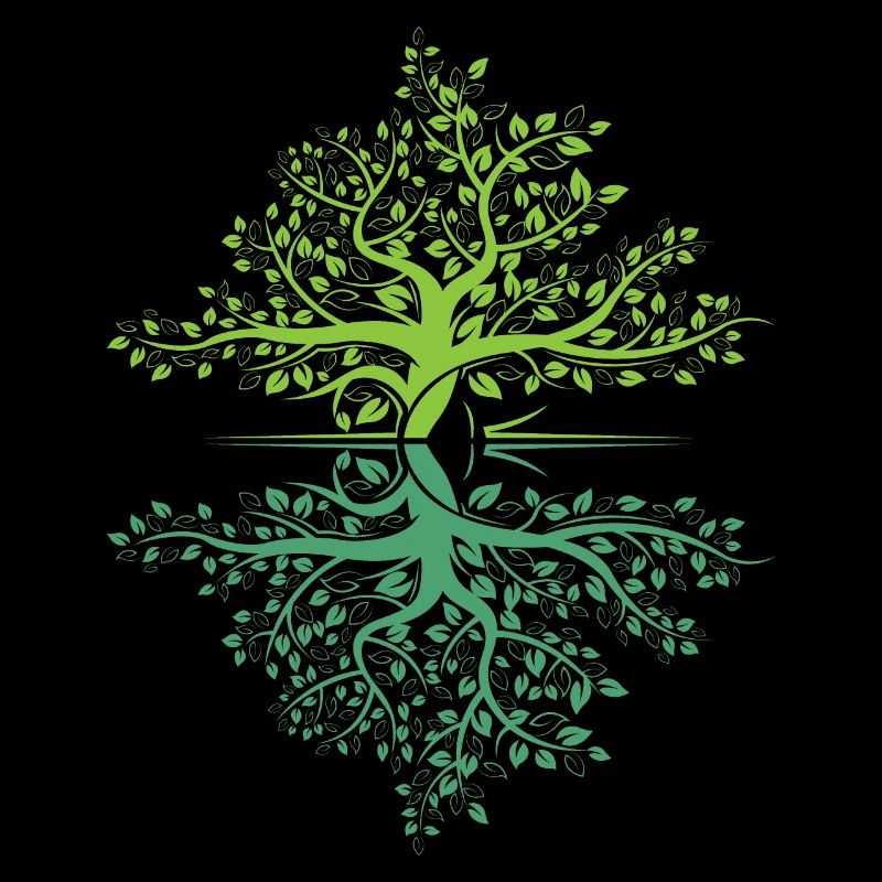 Arbre Réflexion Forêt Protection de la nature Logo extérieur