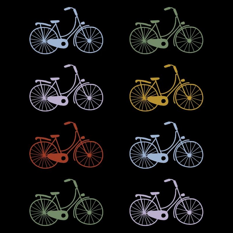 Vélos rétro peints à la main