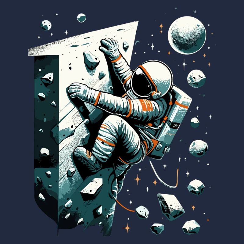 Bouldering Astronaut Spaceman Gift