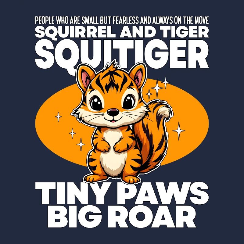 TINY PAWS BIG ROAR - EICHHÖRNCHEN UND TIGER - SQUITIGE