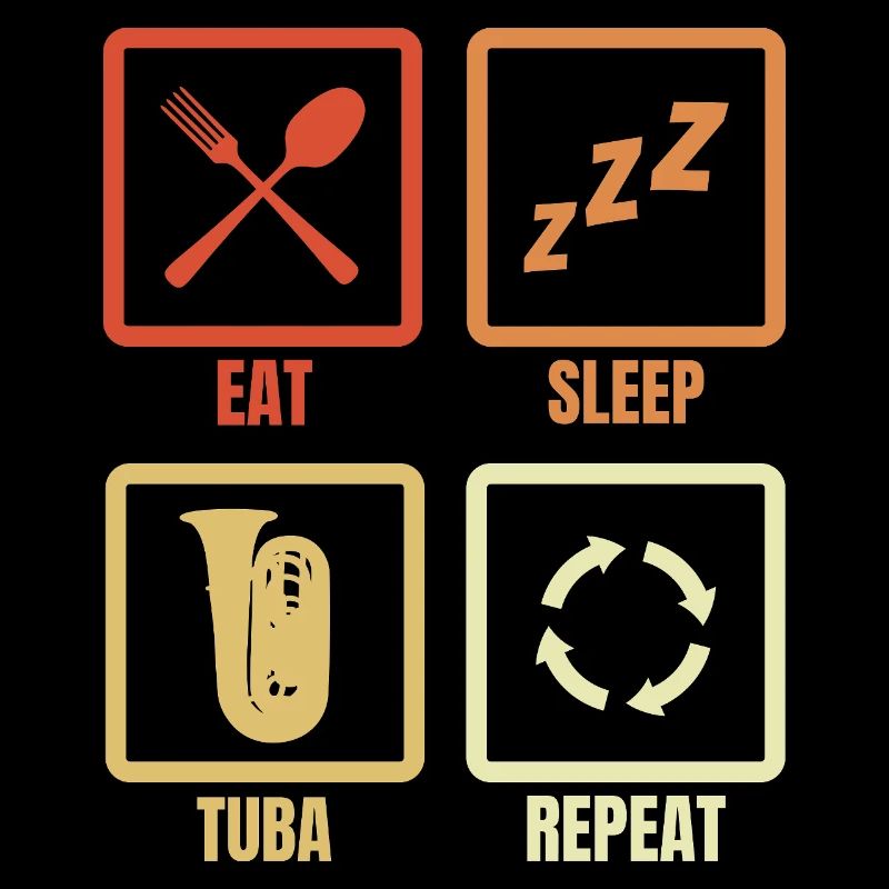Manger Dormir Tuba Répéter