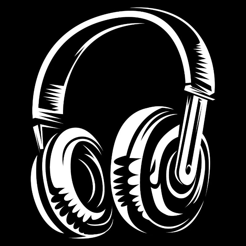 Kopfhörer Illustration - Musiker DJs und Beats