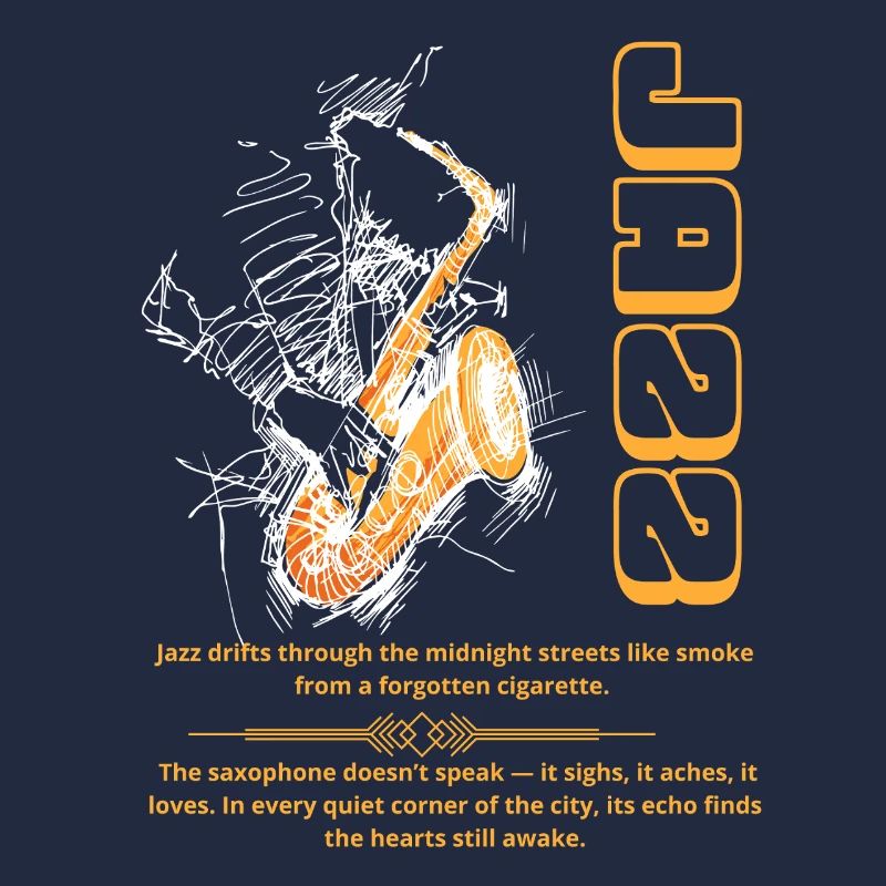 Jazz schwebt wie ein Drache durch die mitternächtlichen Straßen