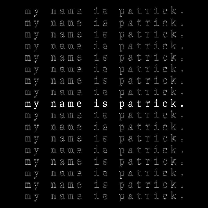 Je m’appelle Patrick