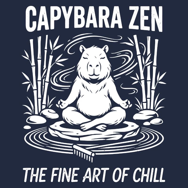 Tranquillité zen de Capybara