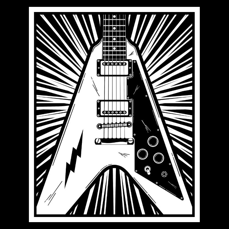 E-Gitarren-Silhouette