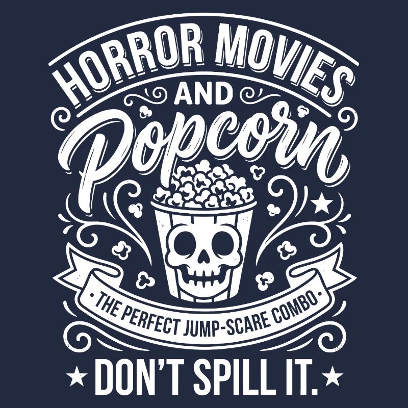 Horrorfilme Popcorn-Skull
