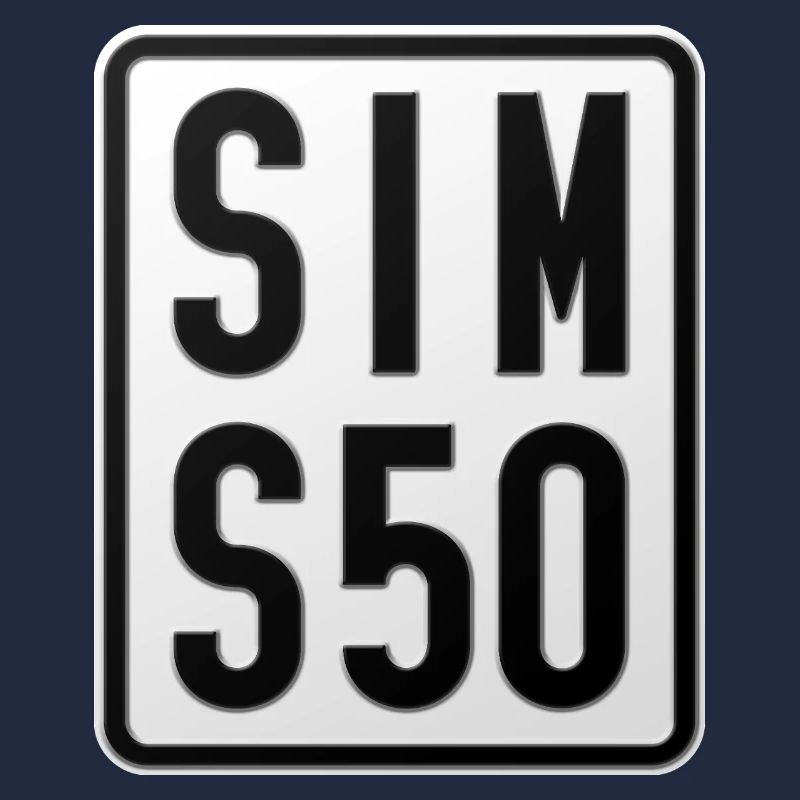 Simson S50 Moped Kennzeichen