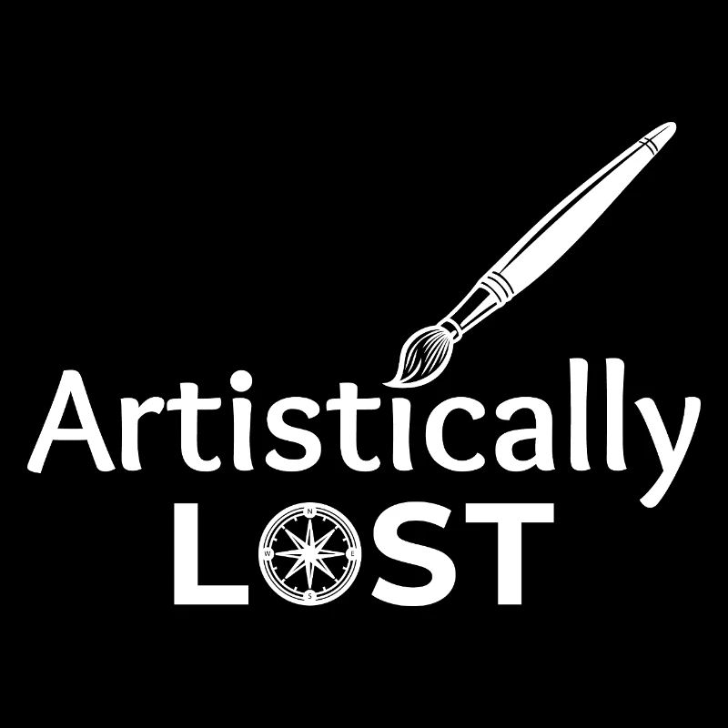 Artistically Lost Compass Map Design