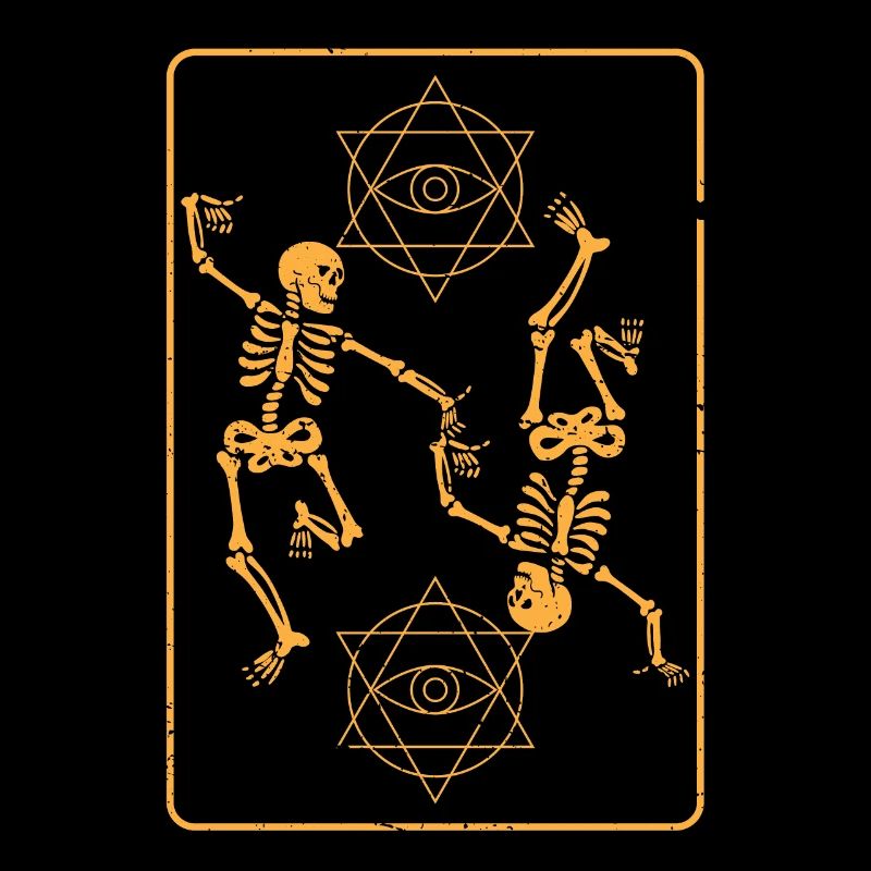 Squelettes effrayants Hexagramme Icône Halloween