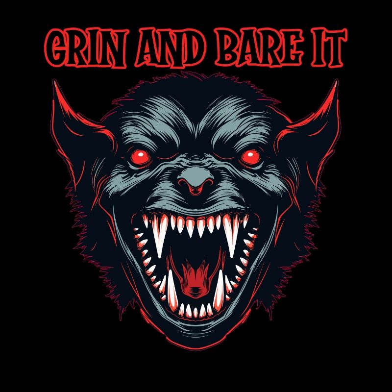 Demon head, Grin and bare it.