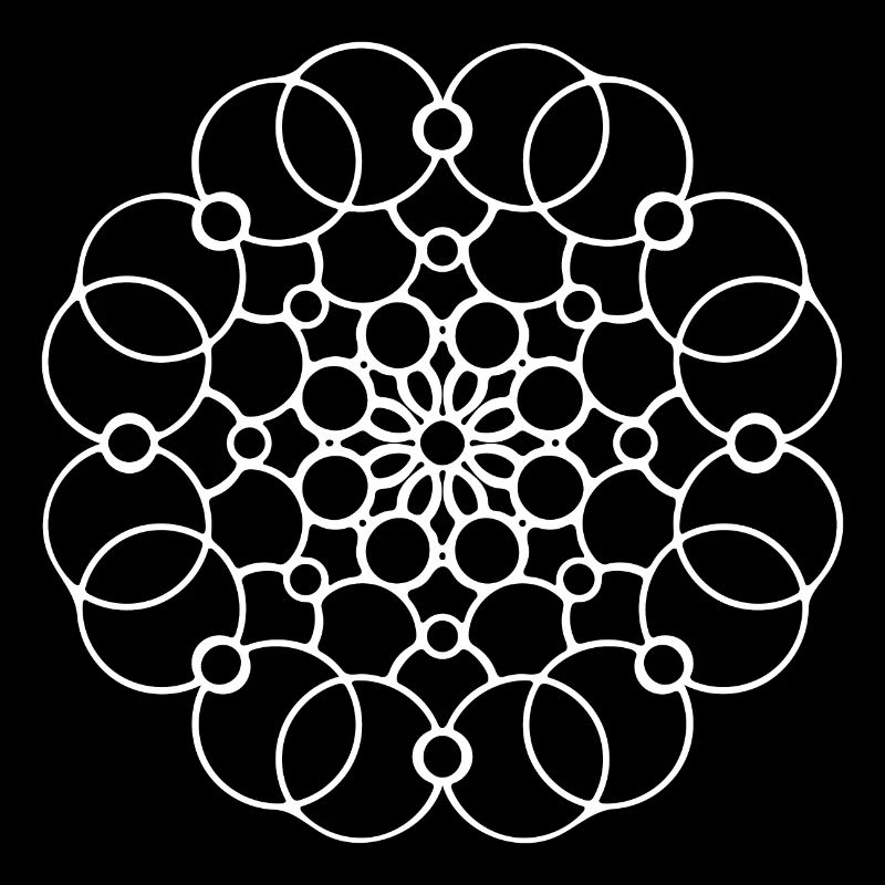 Geometric Mandala Round Pattern Circles Shape