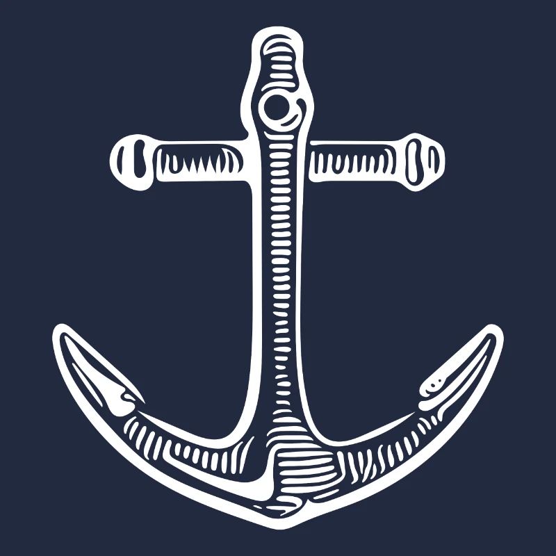 Conception de marin de tatouage de skipper d'ancre vintage