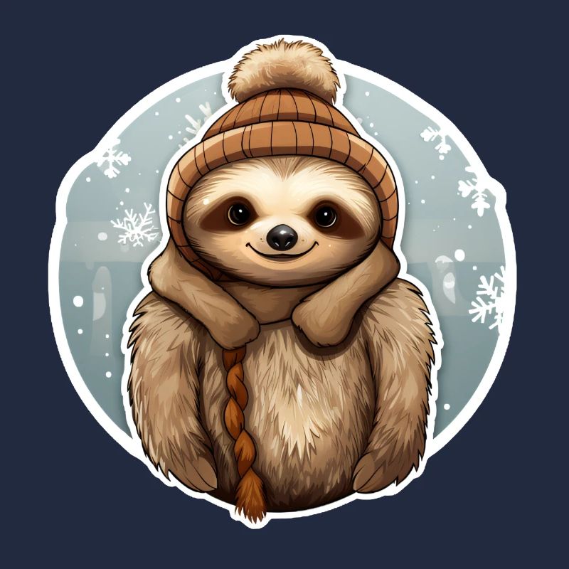 Faultier im Winter