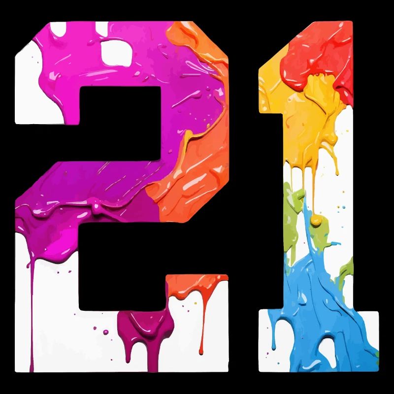 NUMÉRO COLORÉ 21 COLORÉ 21E ANNIVERSAIRE