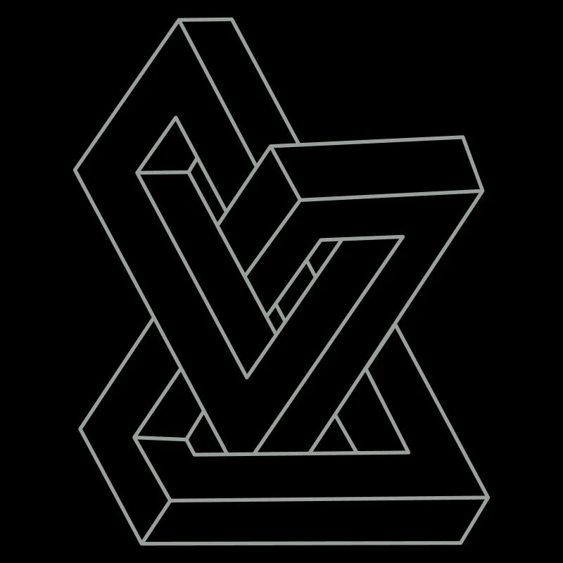 Optical illusion - Impossible figure