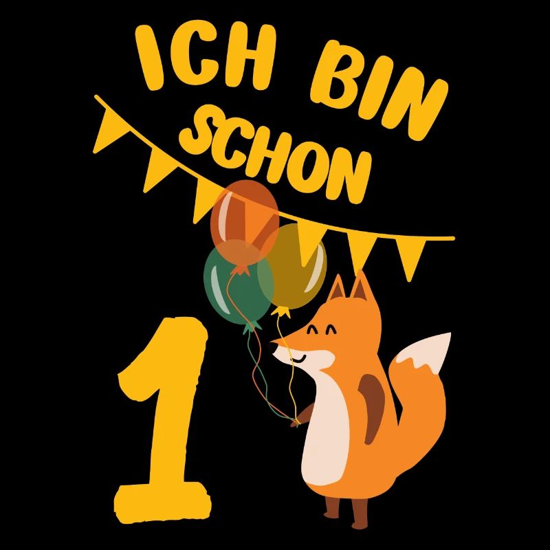 1 Geburtstag Fuchs Luftballons ein Jahr Geschenk