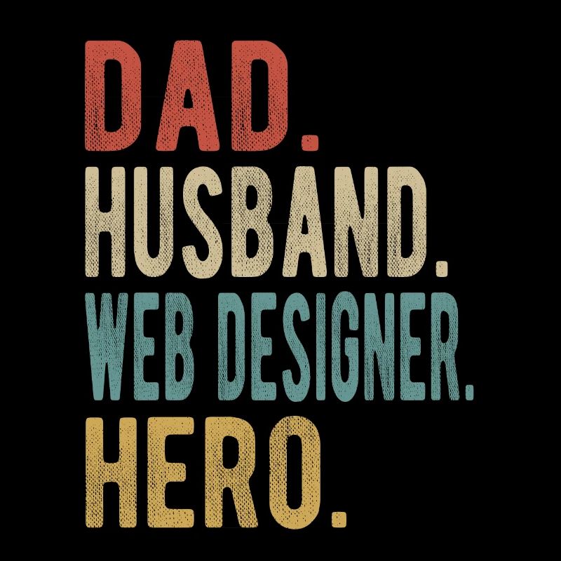 Webdesigner Papa Ehemann Held