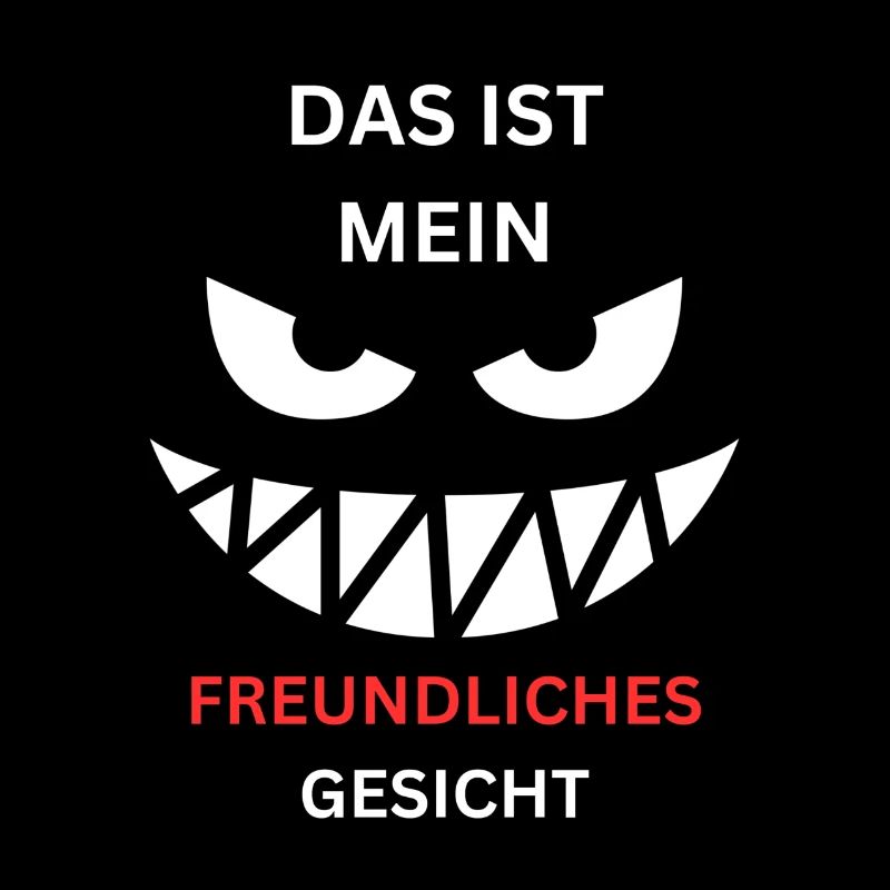 Freundliches Gesicht Grinsen