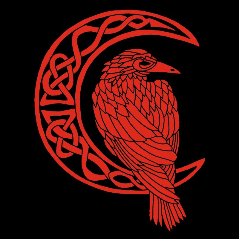The Red Raven and the Moon