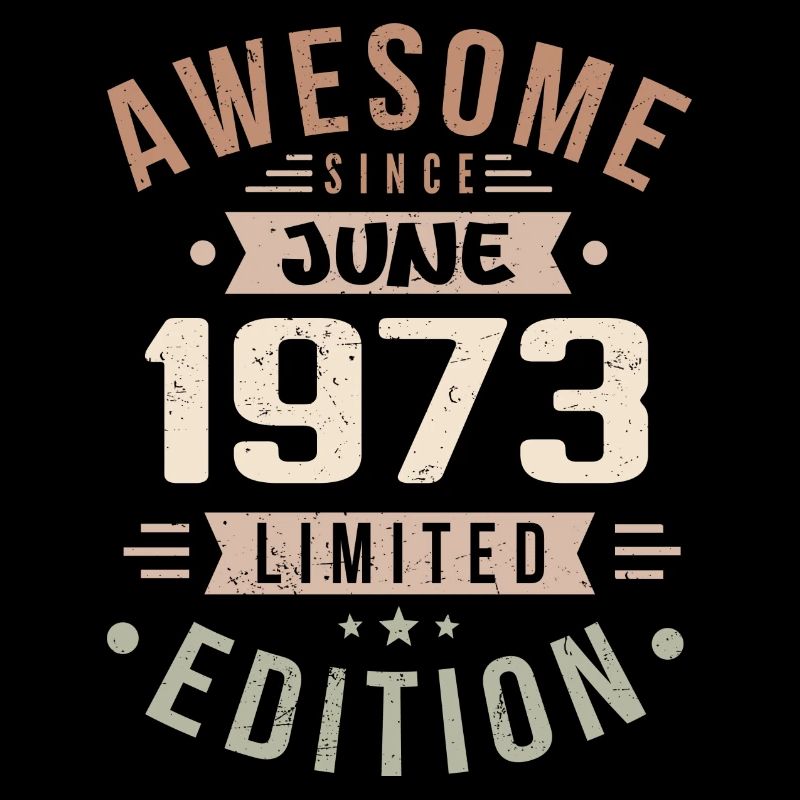 June 1973 Birthday June 1973 Gift June 1973