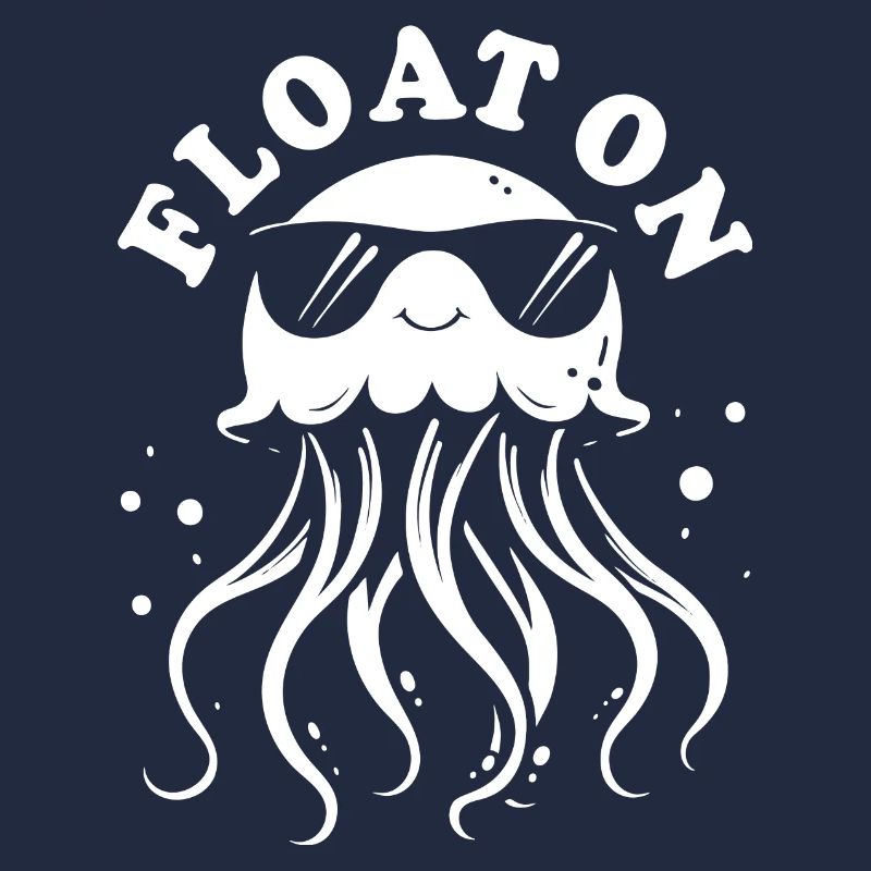 Float on, Qualle mit Tentakeln, Meeresbewohner