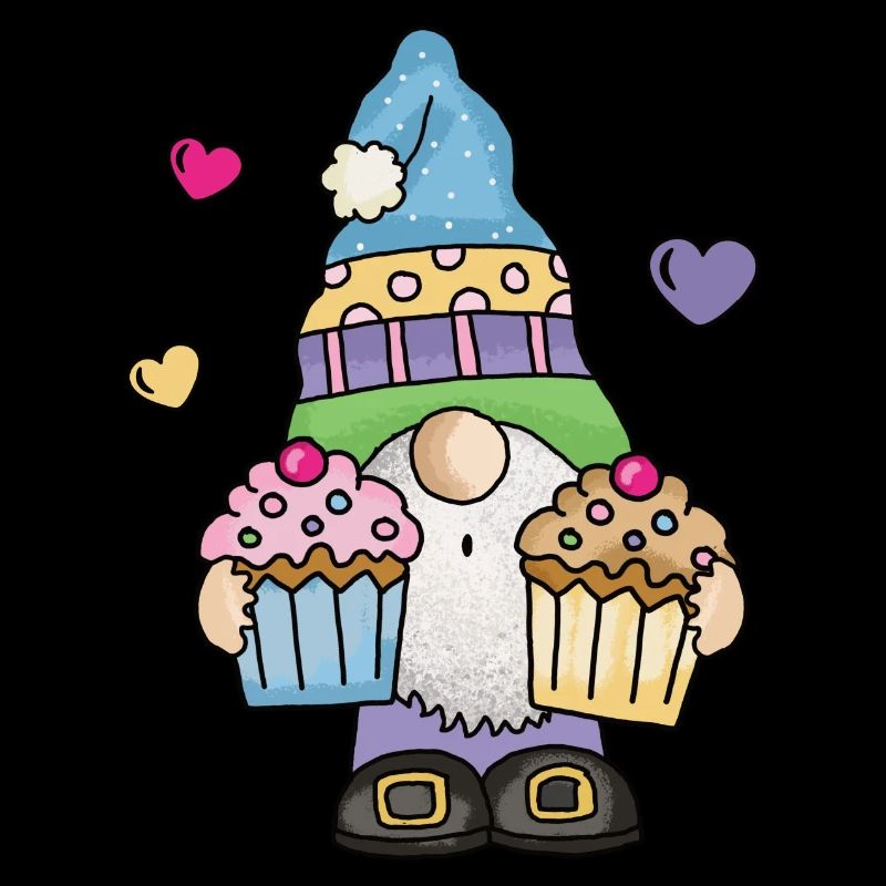 Ich liebe Kuchen Torten Cupcake Bäcker Süsses Gnom