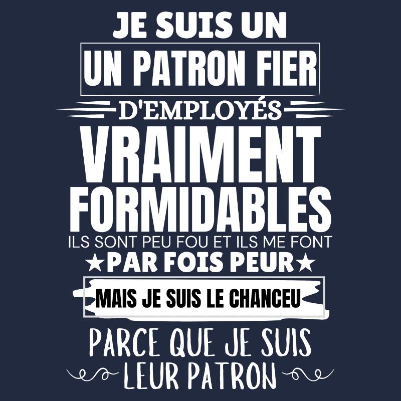 Ich bin stolzer Chef der Mitarbeiter