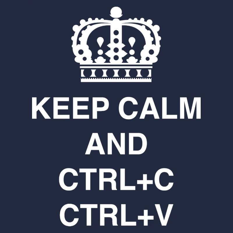 T-shirts de classe Keep calm et CTRL+C CTRL+V
