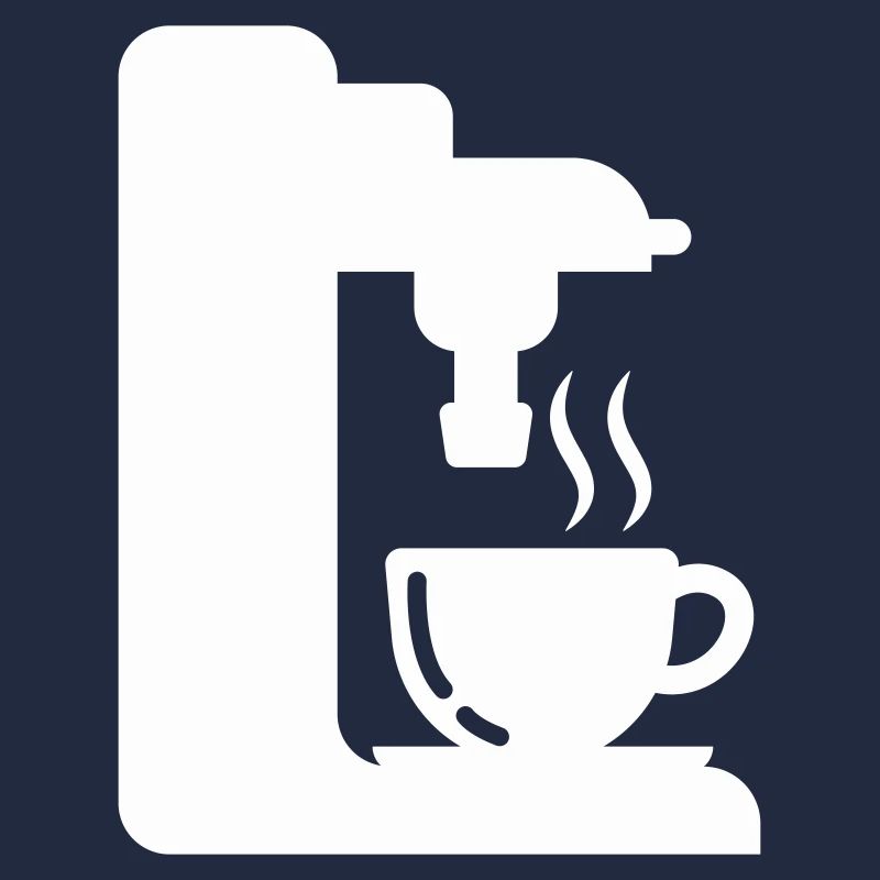 Illustration de café de contour de machine à expresso