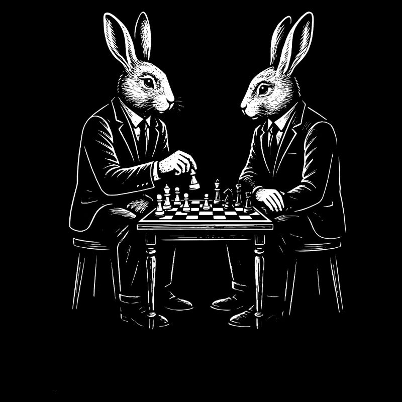 Partie d’échecs Gentlemen Rabbits