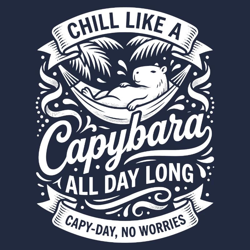 Capybara Chillen Den Ganzen Tag
