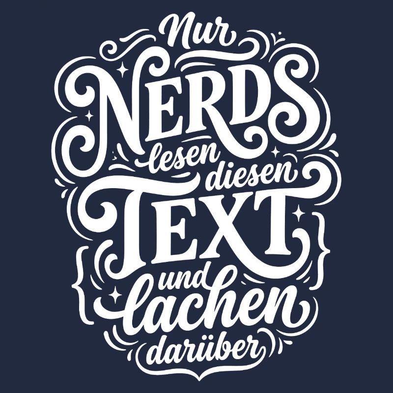 Nerd liest Text Humor Spruch