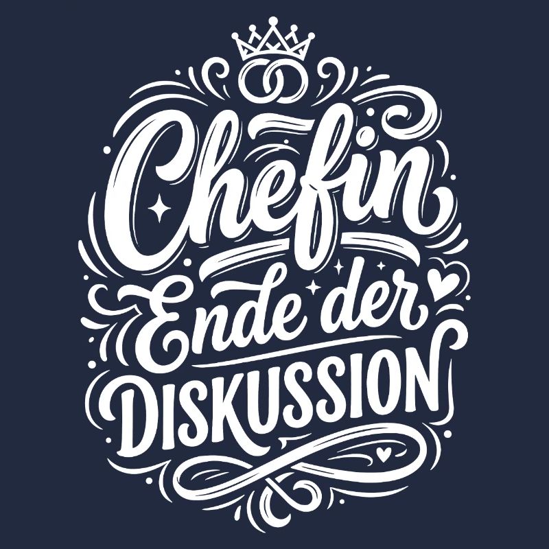 Chefin Ende der Diskussion Design