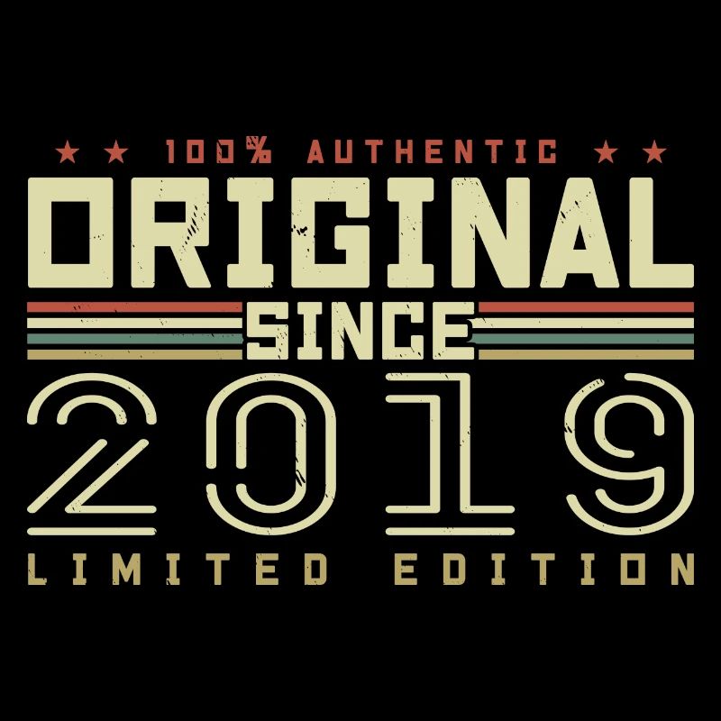 Original 2019 Cadeau Anniversaire 2019 Rétro 2019
