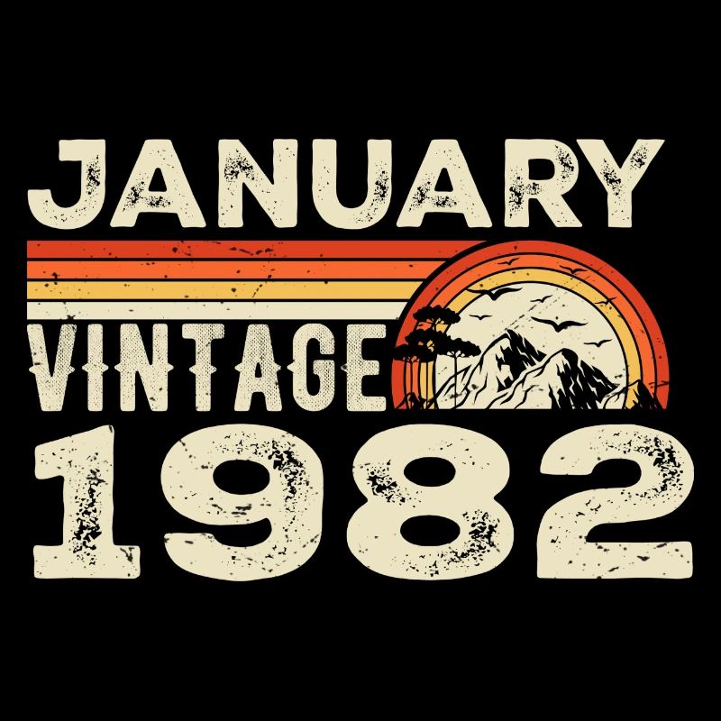 Janvier 1982 Vintage Anniversaire 1982, Né en 1982
