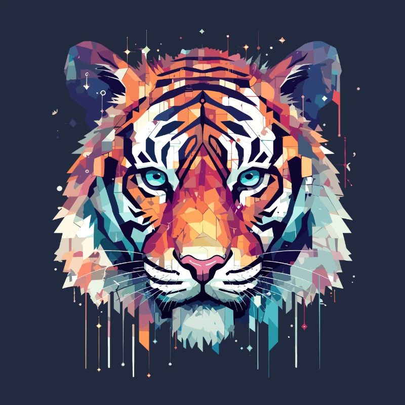 Tigre Liberté Animale Monde Faune Abstrait