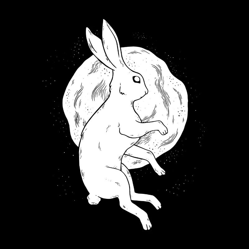 Hase und Mond Tshirt